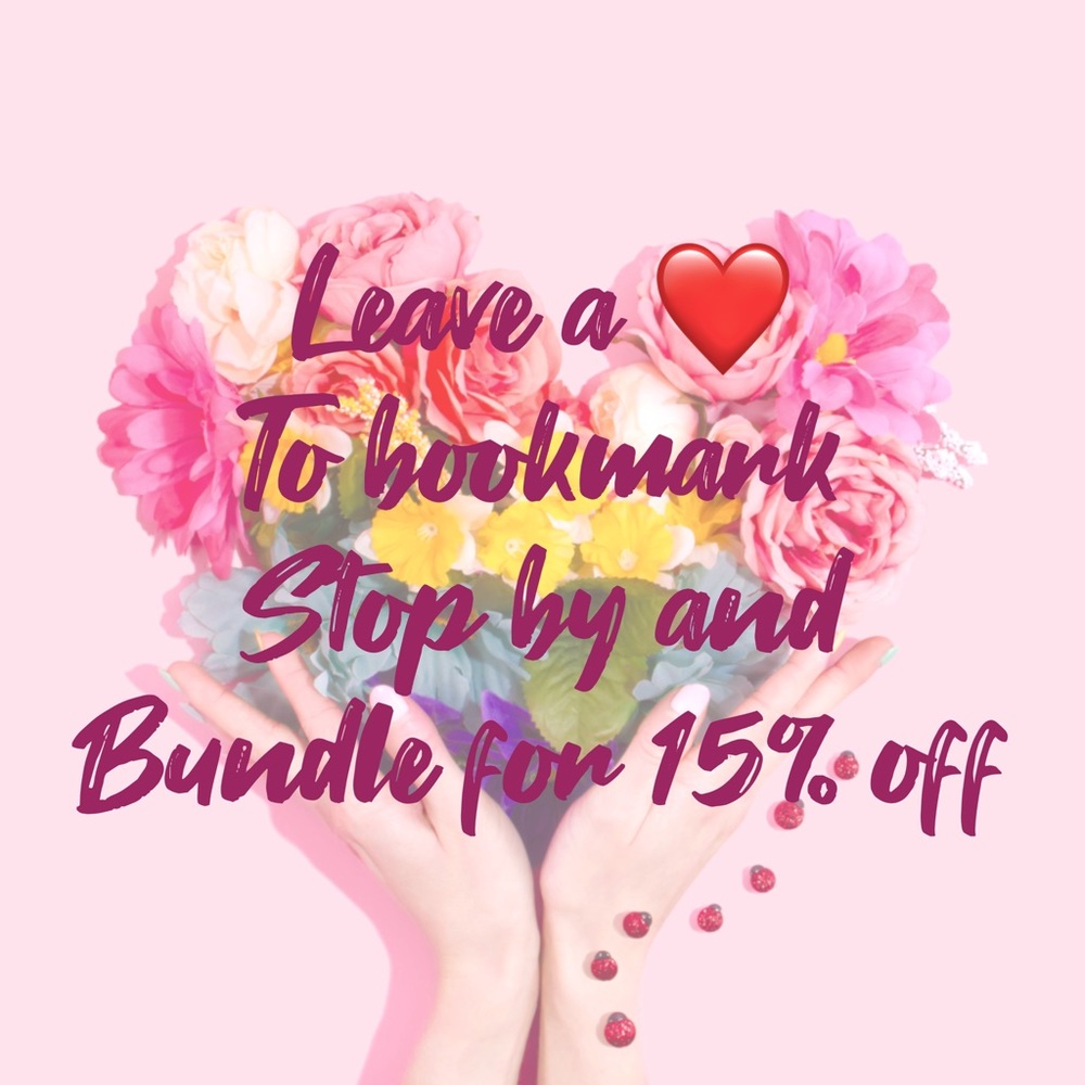 Bundle for 15% off & Save on shipping ❤️
